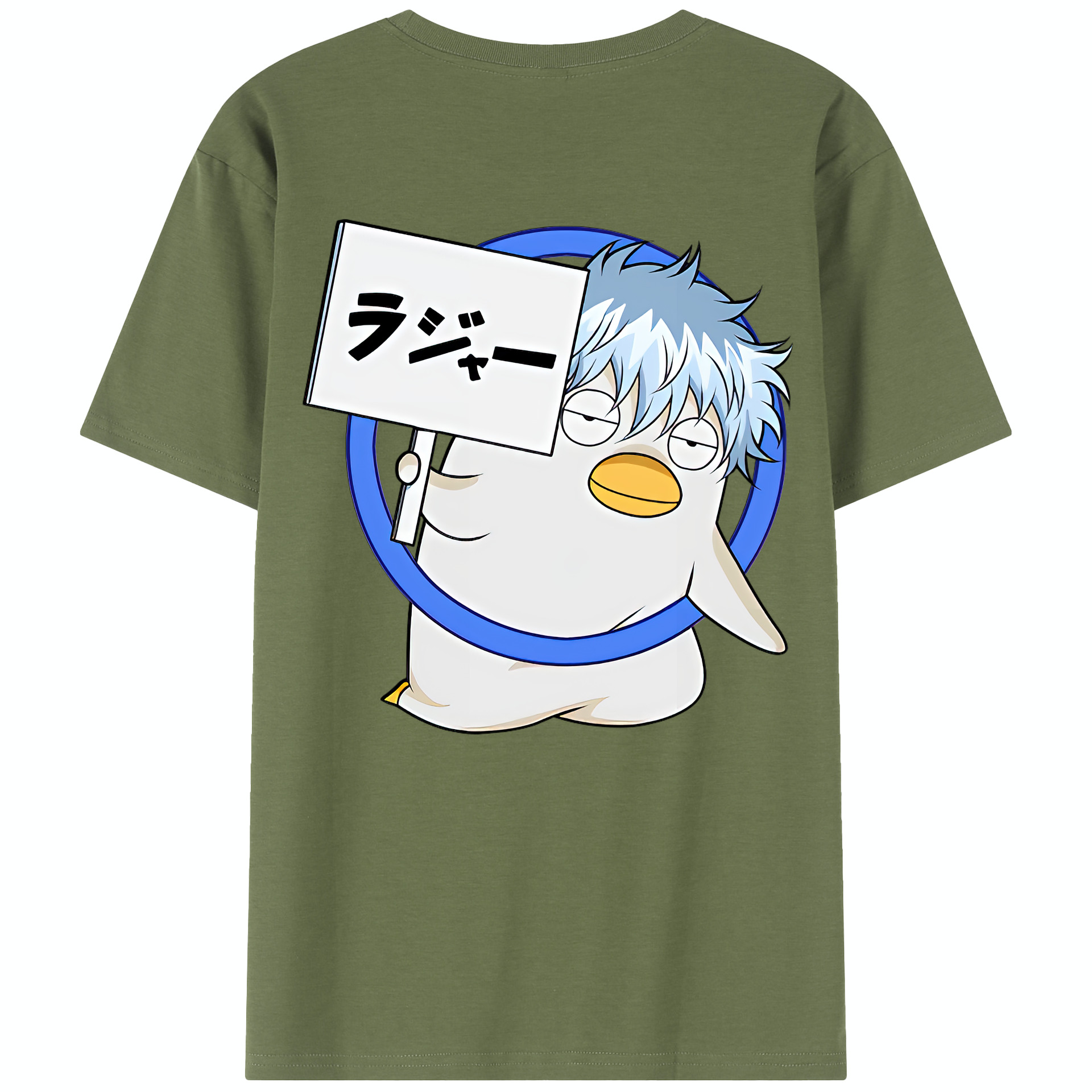 （画像用） ぎんたま 坂田銀時（さかたぎんとき） 神楽 志村新八（しむら しんぱち） GINTAMA Sakata Gintoki Kagura Shimura Shinpachi 綿100％半袖Tシャツ（背面プリント）